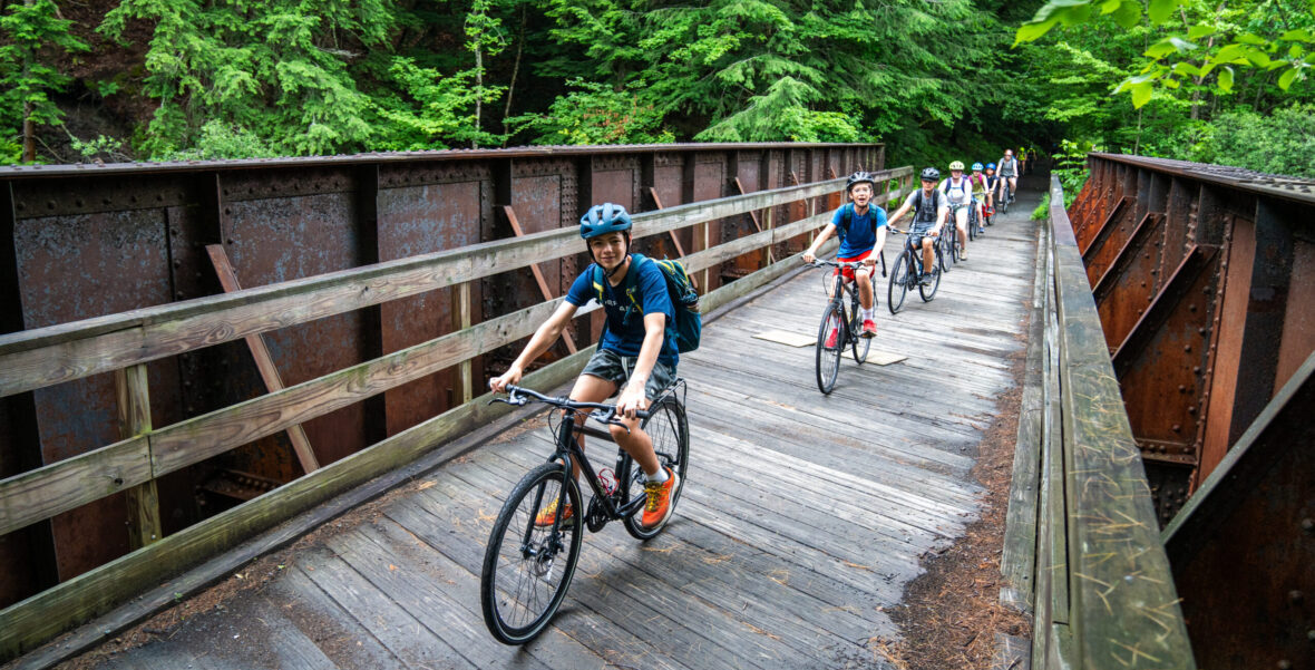 Biking on the Rail Trail