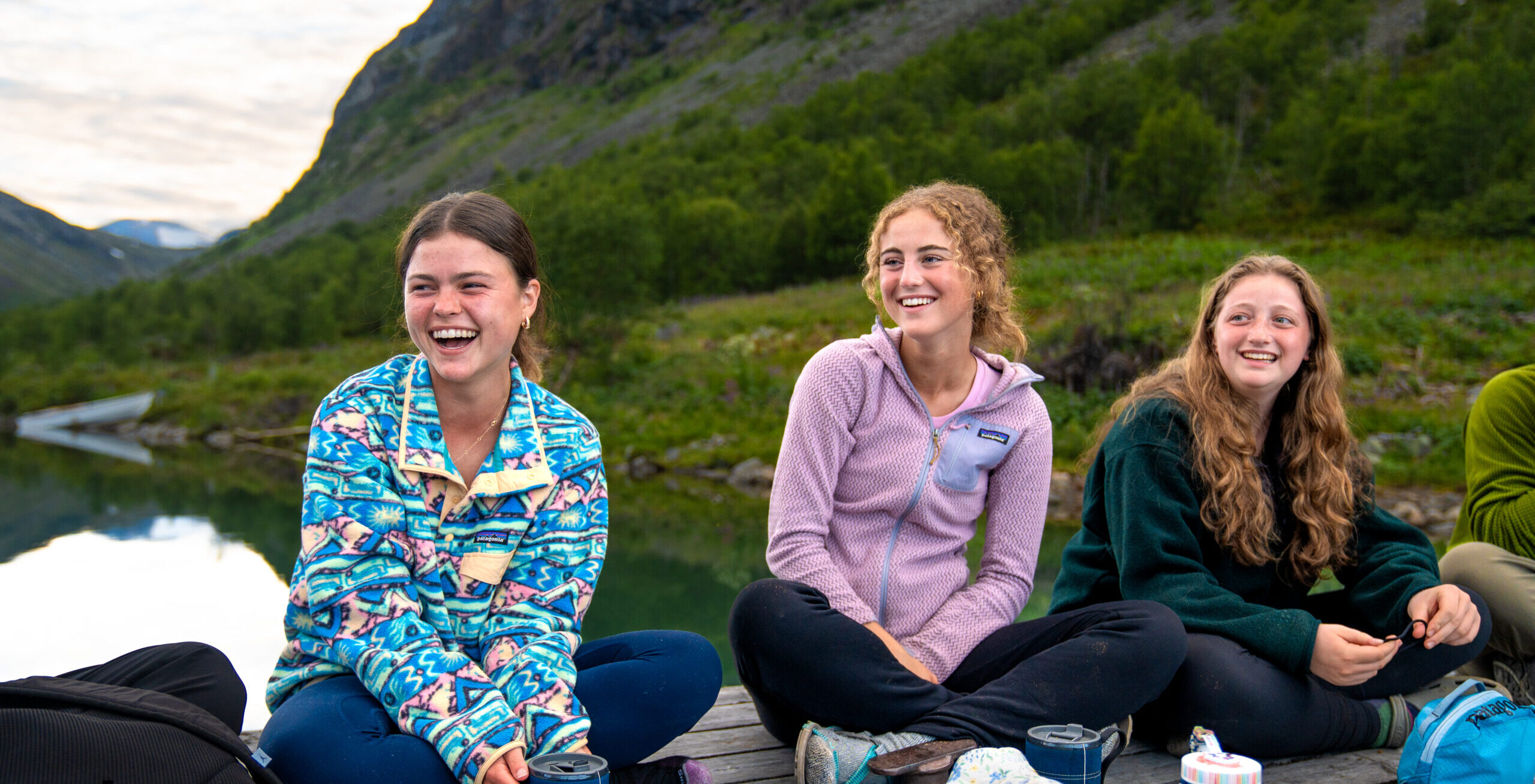 Students enjoy getting to know each other in camp.