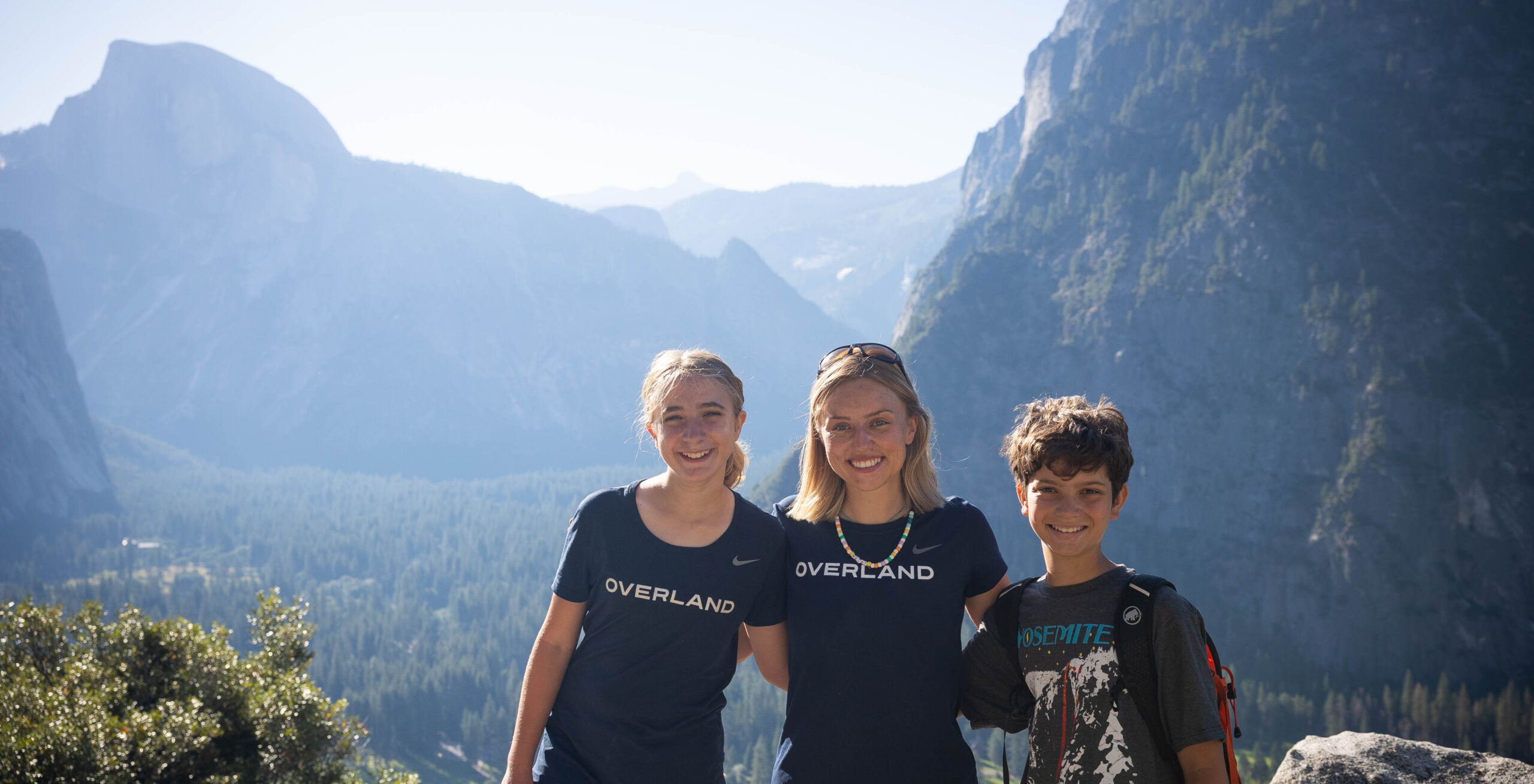 Students enjoy the dramatic scenery of the Sierras