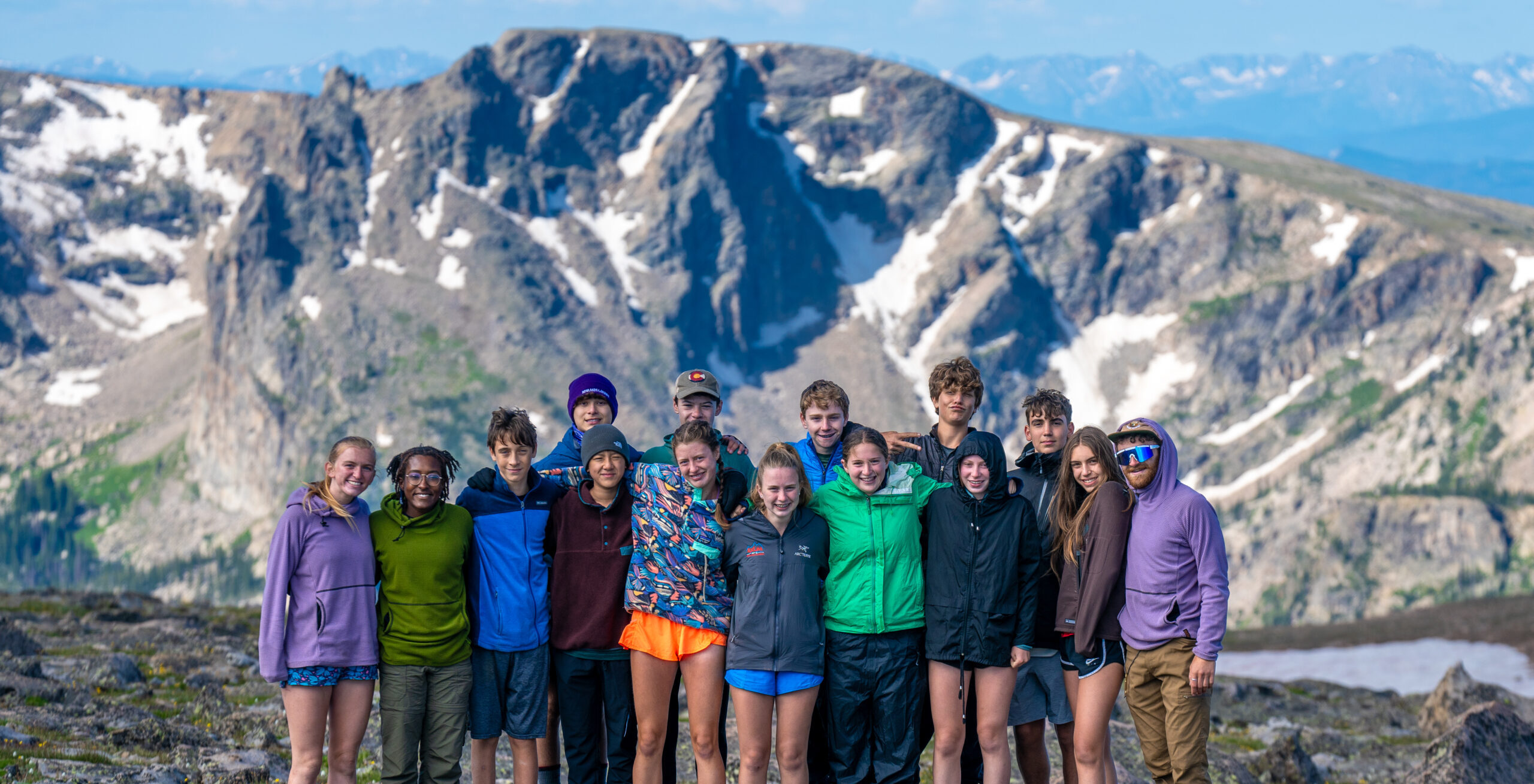 Groups enjoy time together as they explore Rocky Mountain National Park.