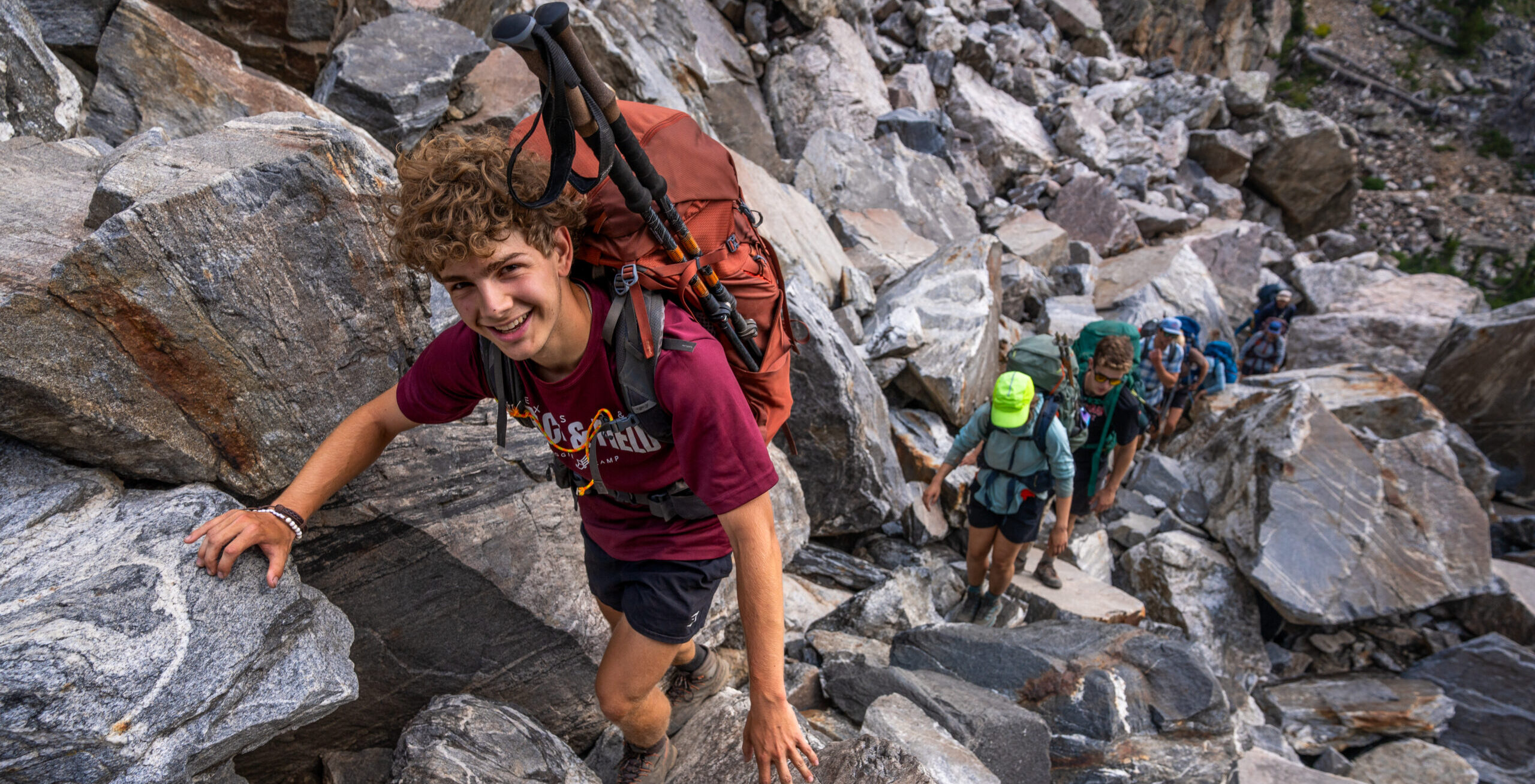 teton challange on trail