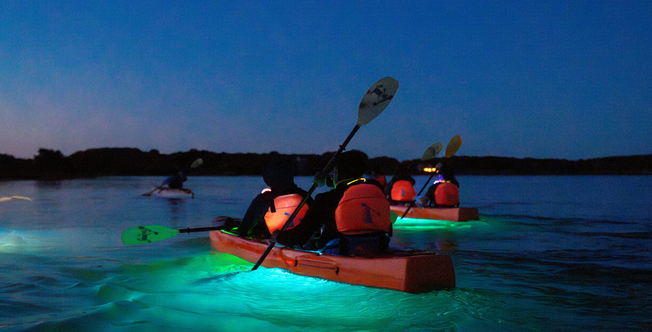 Glow kayaking