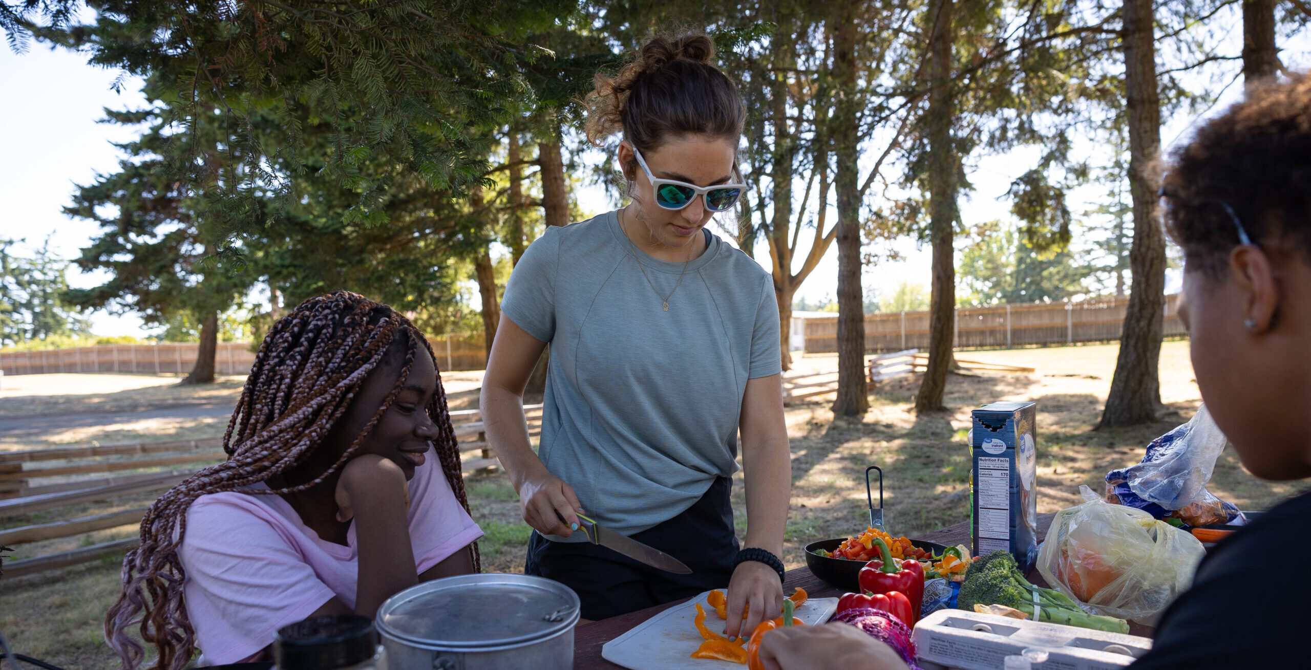 northwest expedition making dinner