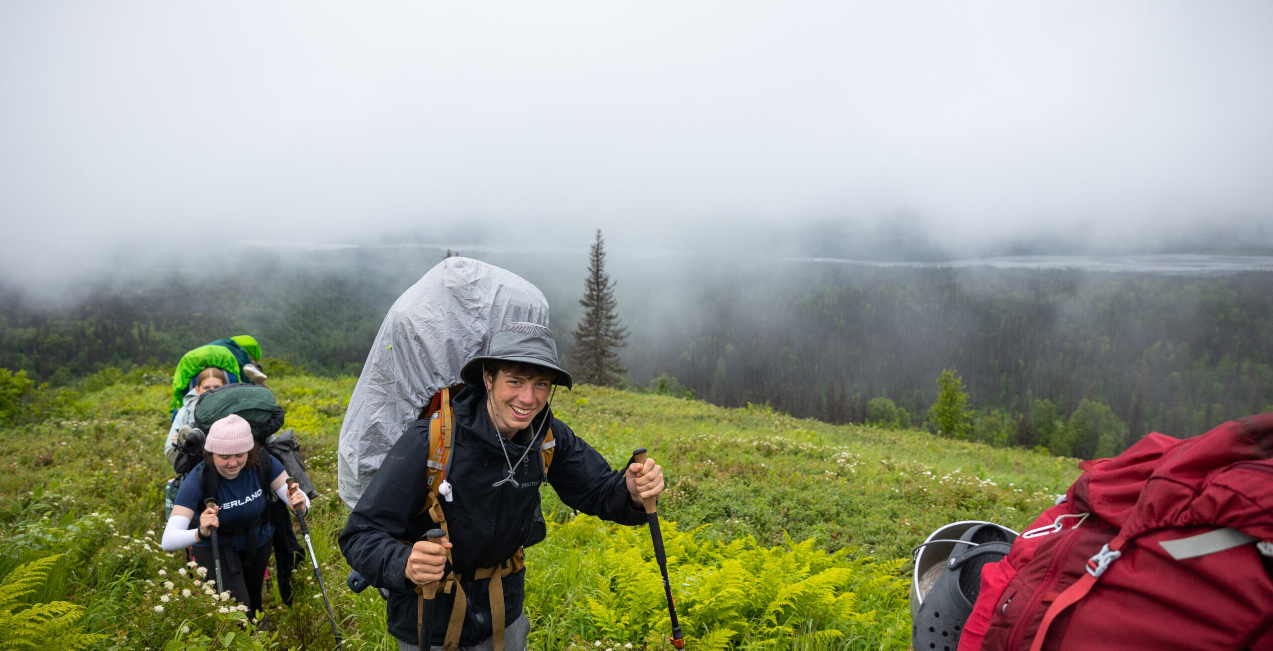 Students enjoy experiencing new scenery on their hikes.