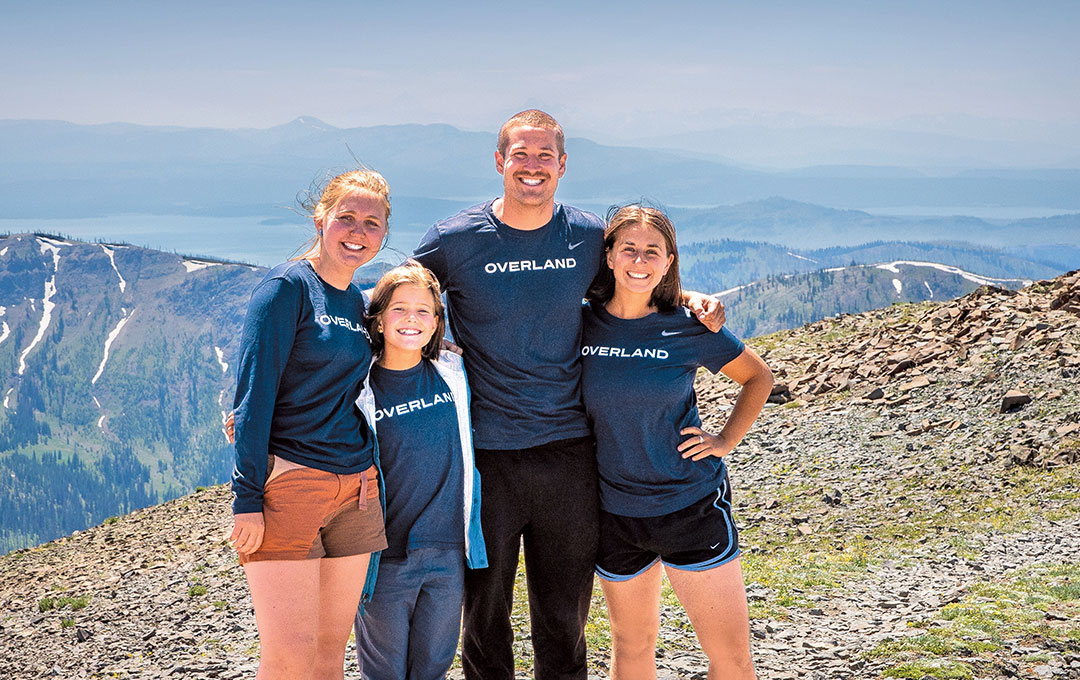 Outdoor youth camper with Overland trip leaders